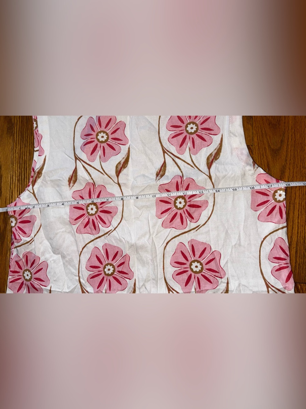 Commence White Sleeveless Shift Dress with Pink Floral size Small - Picture 4 of 6